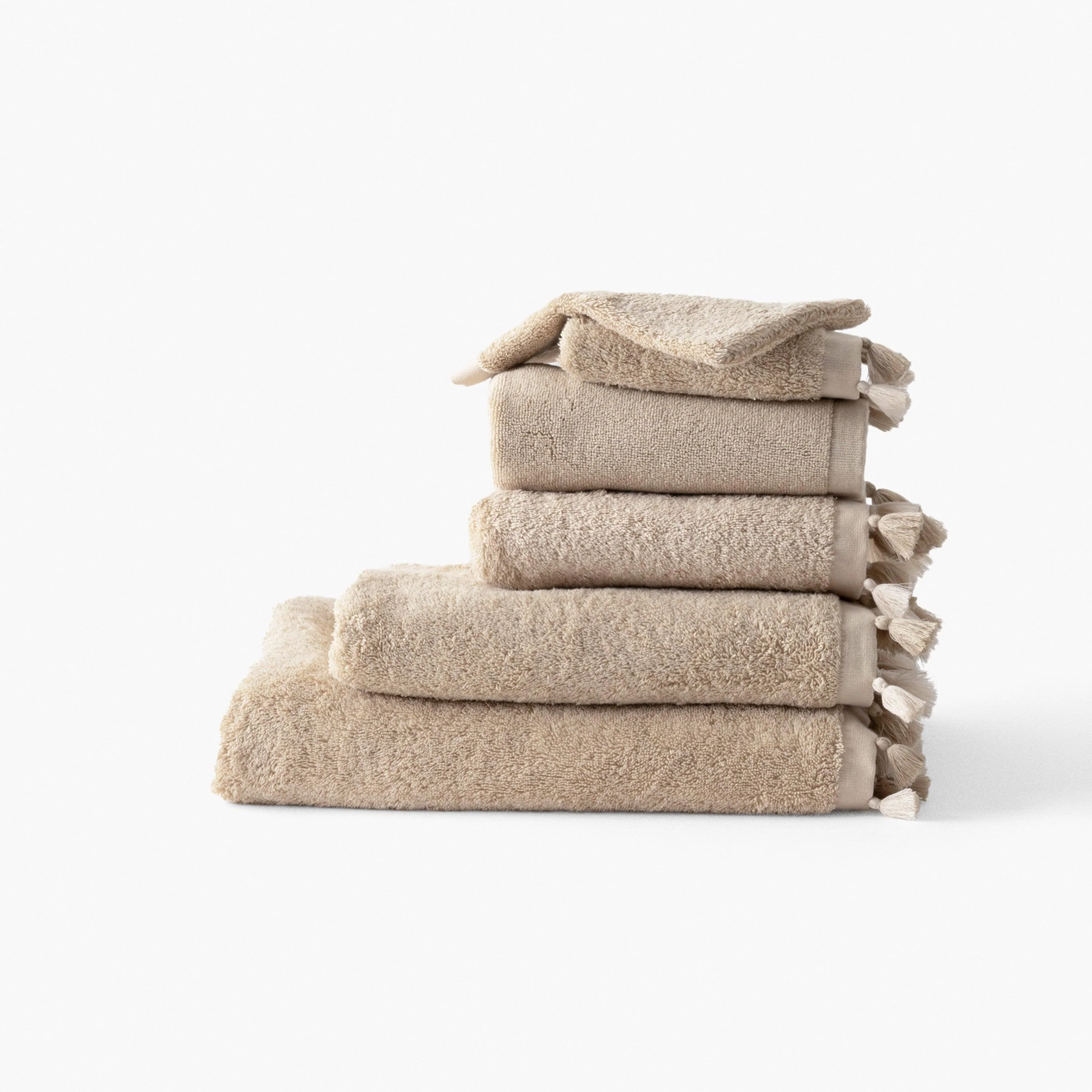 Amorgos Cotton Bath Glove - Beige - Image 5