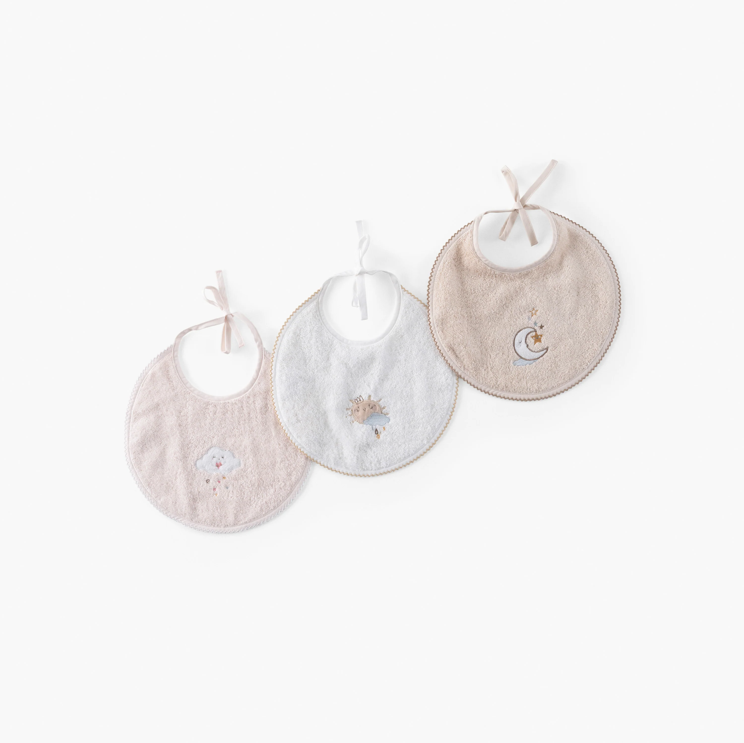 Bienvenue Organic Cotton Bib - Natural Beige - Image 3