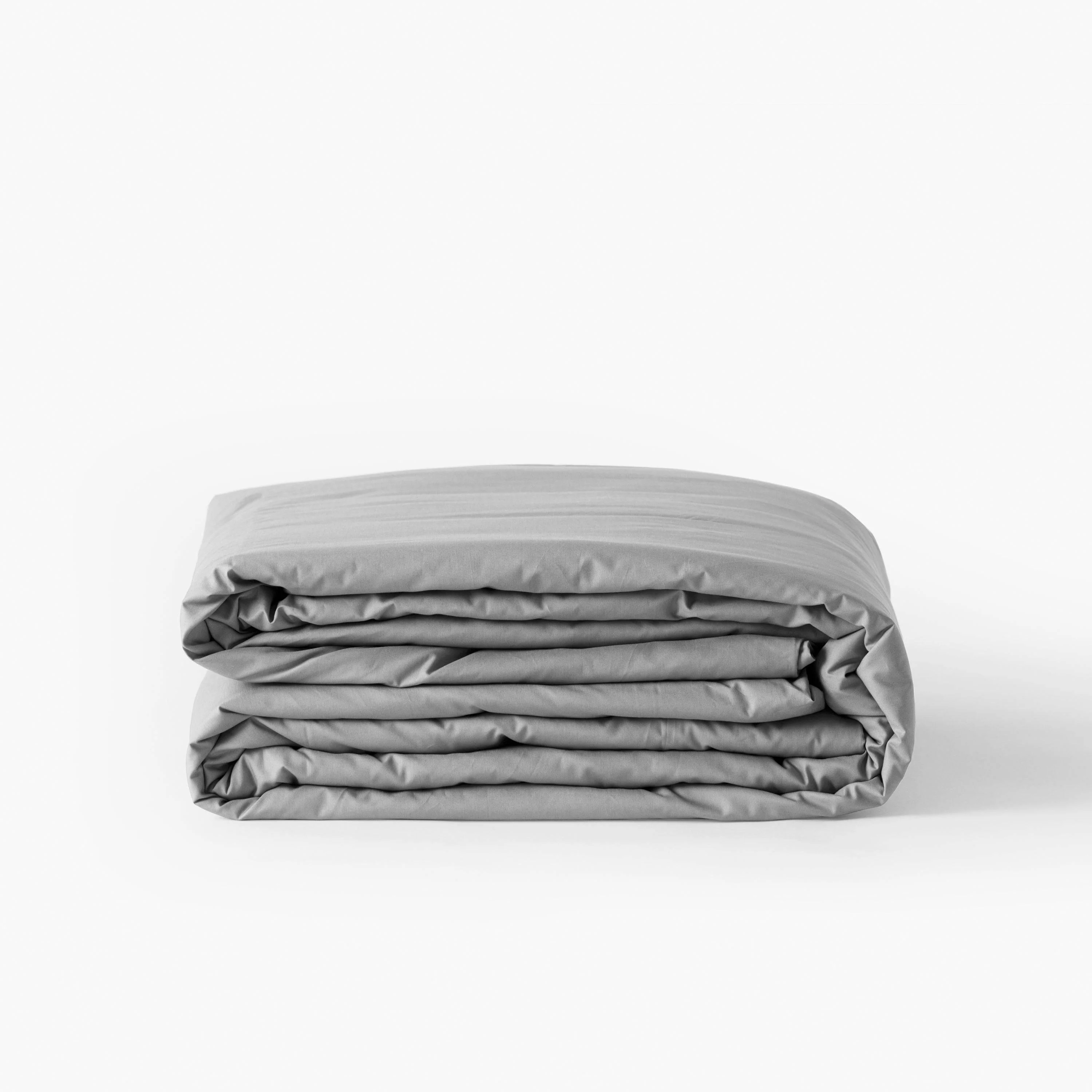 Neo Cotton Percale Duvet Cover - Grey