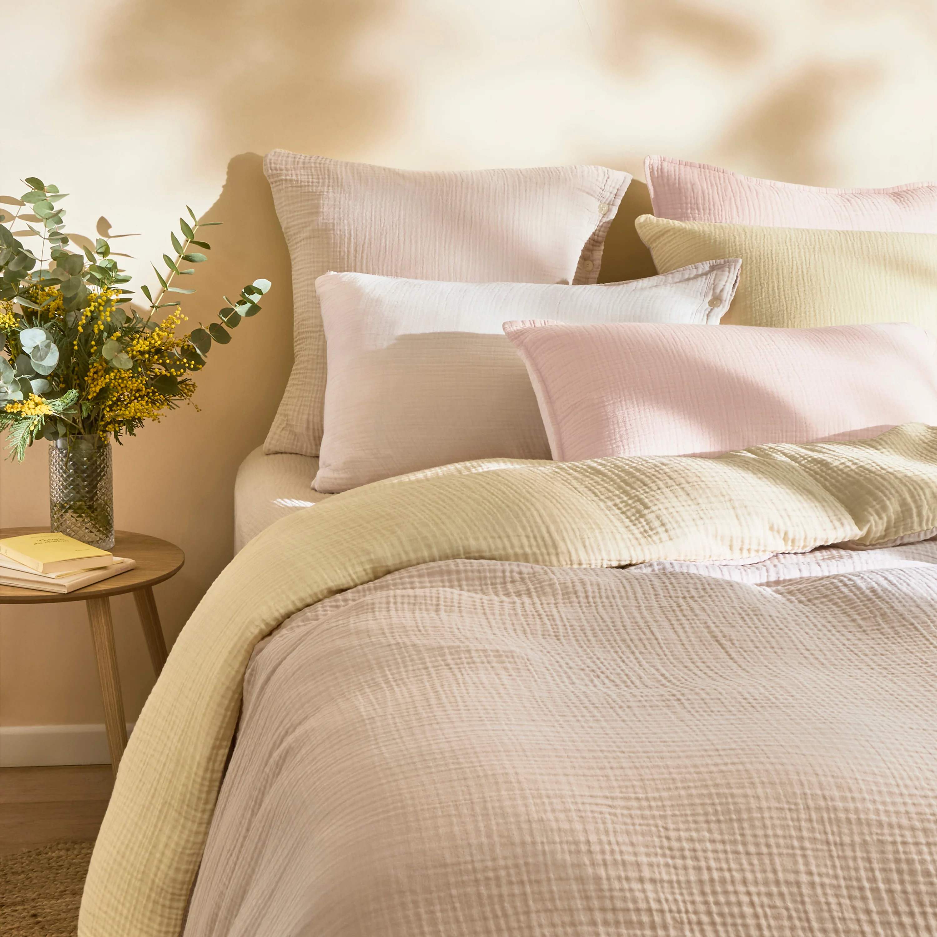 Infini II Reversible Square Cotton Pillowcase - Multicolour - Image 5
