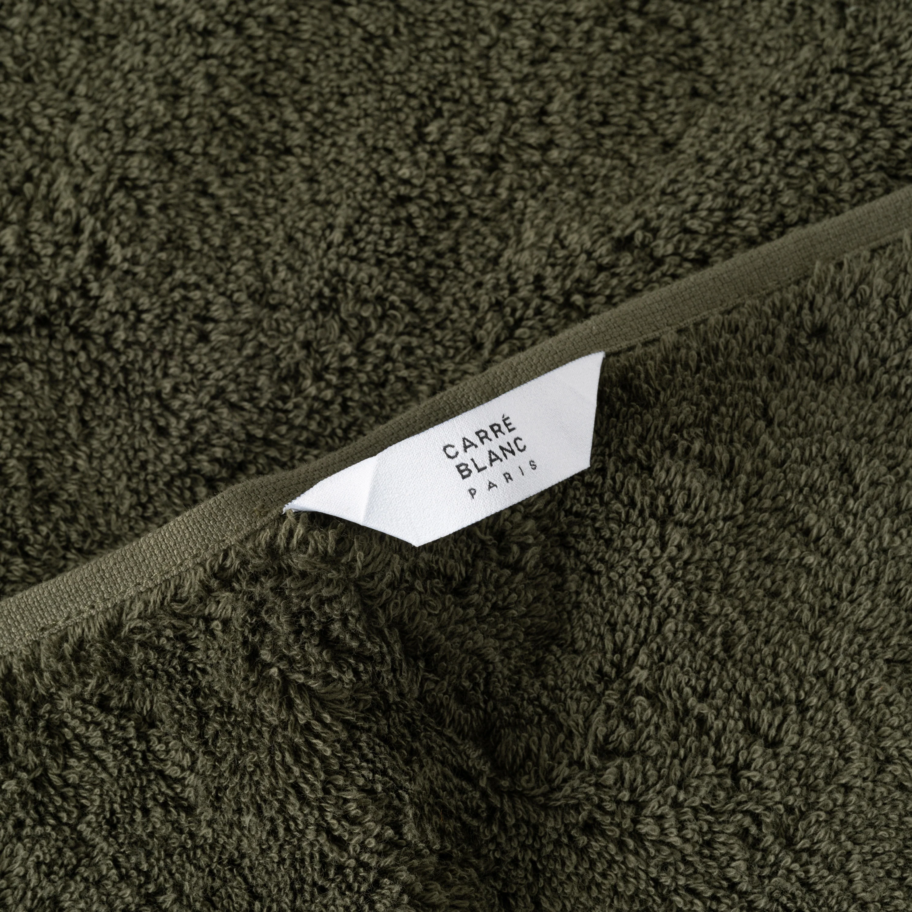 Lola II Cotton Guest Towel - Khaki Green - Image 4