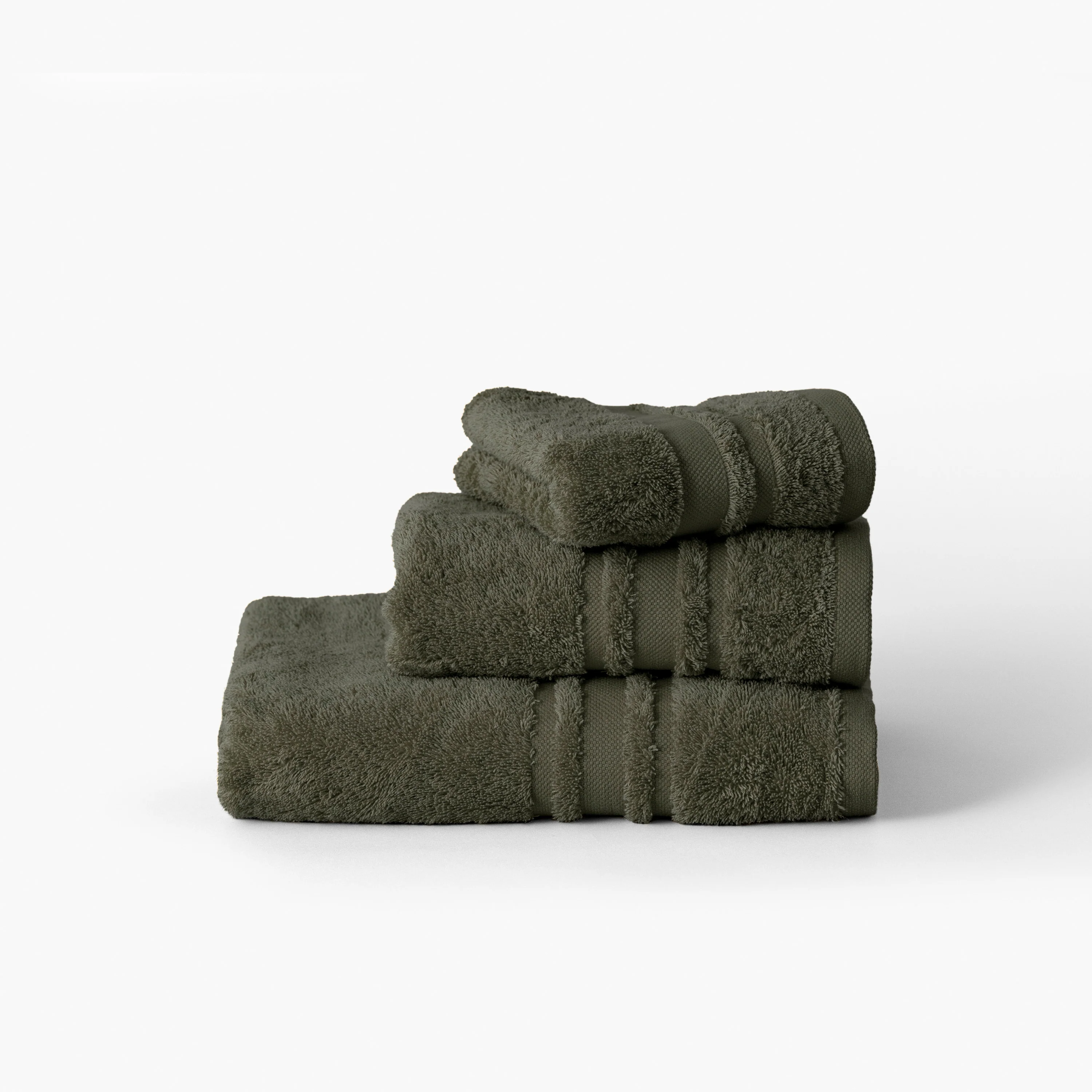 Lola II Cotton Bath Glove - Khaki Green - Image 3